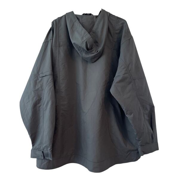 Mercedes Benz Windbreaker Hooded Jacket L Gray Motorsport Formula One Racing - Picture 2 of 10